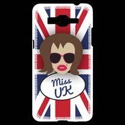 Coque Samsung Grand Prime 4G Miss UK Chatain