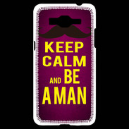 Coque Samsung Grand Prime 4G Keep Calm Be a Man Rose