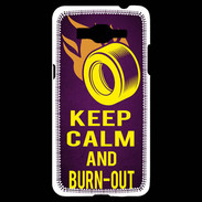 Coque Samsung Grand Prime 4G Keep Calm and Burn Out violet