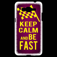 Coque Samsung Grand Prime 4G Keep Calm and Be Fast Rose