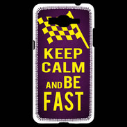 Coque Samsung Grand Prime 4G Keep Calm and Be Fast Violet