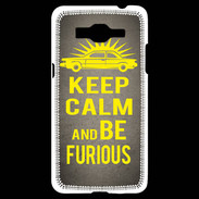 Coque Samsung Grand Prime 4G Keep Calm and Be Furious Gris
