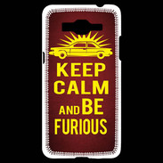 Coque Samsung Grand Prime 4G Keep Calm and Be Furious Rouge