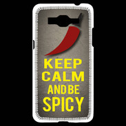 Coque Samsung Grand Prime 4G Keep Calm and Be Spicy Gris