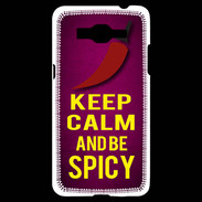 Coque Samsung Grand Prime 4G Keep Calm and Be Spicy Rose