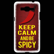 Coque Samsung Grand Prime 4G Keep Calm and Be Spicy Rouge