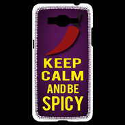 Coque Samsung Grand Prime 4G Keep Calm and Be Spicy Violet