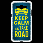 Coque Samsung Grand Prime 4G Keep Calm and Take o road 2 Bleu