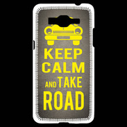 Coque Samsung Grand Prime 4G Keep Calm and Take o road 2 Gris