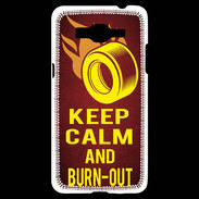 Coque Samsung Grand Prime 4G Keep Calm and Burn Out Rouge