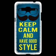 Coque Samsung Grand Prime 4G Keep Calm and Have a good Style Bleu
