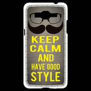 Coque Samsung Grand Prime 4G Keep Calm and Have a good Style Gris