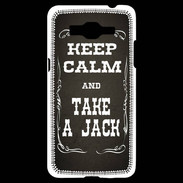 Coque Samsung Grand Prime 4G Keep Calm and Take Jack Gris