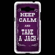 Coque Samsung Grand Prime 4G Keep Calm and Take Jack Violet