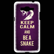 Coque Samsung Grand Prime 4G Keep Calm and Be a Snake Violet