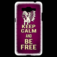 Coque Samsung Grand Prime 4G Keep Calm and Be Free Rose