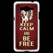 Coque Samsung Grand Prime 4G Keep Calm and Be Free Rouge
