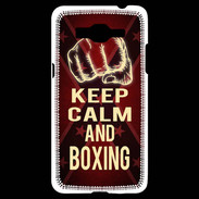 Coque Samsung Grand Prime 4G Keep Calm and Boxing Rouge