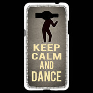 Coque Samsung Grand Prime 4G Keep Calm and Dance Gris