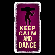 Coque Samsung Grand Prime 4G Keep Calm and Dance Rose
