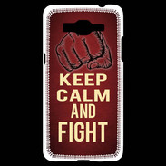 Coque Samsung Grand Prime 4G Keep Calm and Fight Rouge