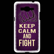 Coque Samsung Grand Prime 4G Keep Calm and Fight Violet
