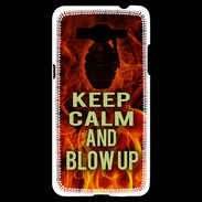 Coque Samsung Grand Prime 4G Keep Calm and Grenade Feu