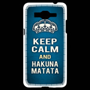 Coque Samsung Grand Prime 4G Keep Calm and Hakuna Matata Bleu