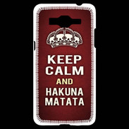 Coque Samsung Grand Prime 4G Keep Calm and Hakuna Matata Rouge