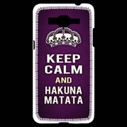 Coque Samsung Grand Prime 4G Keep Calm and Hakuna Matata Violet
