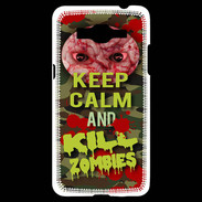 Coque Samsung Grand Prime 4G Keep Calm and Kill Zombies camouflage