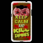 Coque Samsung Grand Prime 4G Keep Calm and Kill Zombies Orange