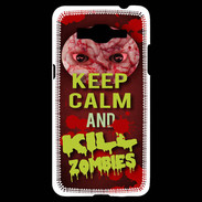 Coque Samsung Grand Prime 4G Keep Calm and Kill Zombies Rouge