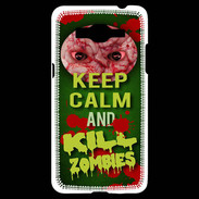 Coque Samsung Grand Prime 4G Keep Calm and Kill Zombies Vert