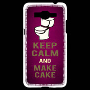 Coque Samsung Grand Prime 4G Keep Calm and Make cake Rose