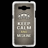 Coque Samsung Grand Prime 4G Keep Calm and Miskine Gris