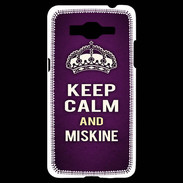 Coque Samsung Grand Prime 4G Keep Calm and Miskine Violet
