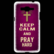 Coque Samsung Grand Prime 4G Keep Calm and Pray Christian Rose