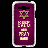 Coque Samsung Grand Prime 4G Keep Calm and Pray jewish Rose