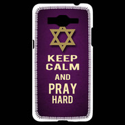 Coque Samsung Grand Prime 4G Keep Calm and Pray jewish Violet