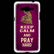 Coque Samsung Grand Prime 4G Keep Calm and Pray Muslim Rose