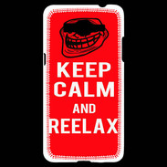 Coque Samsung Grand Prime 4G Keep Calm and Reelax Rouge