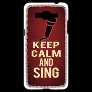 Coque Samsung Grand Prime 4G Keep Calm and Sing Rouge