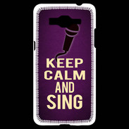 Coque Samsung Grand Prime 4G Keep Calm and Sing Violet