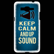 Coque Samsung Grand Prime 4G Keep Calm and Up Sound Bleu