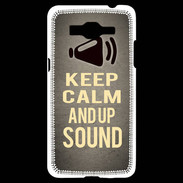 Coque Samsung Grand Prime 4G Keep Calm and Up Sound Gris