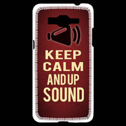 Coque Samsung Grand Prime 4G Keep Calm and Up Sound Rouge