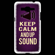 Coque Samsung Grand Prime 4G Keep Calm and Up Sound Violet