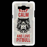 Coque Samsung Grand Prime 4G Keep calm pitbull 2 ZG