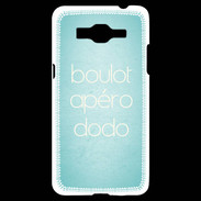 Coque Samsung Grand Prime 4G Boulot Apéro Dodo Turquoise ZG